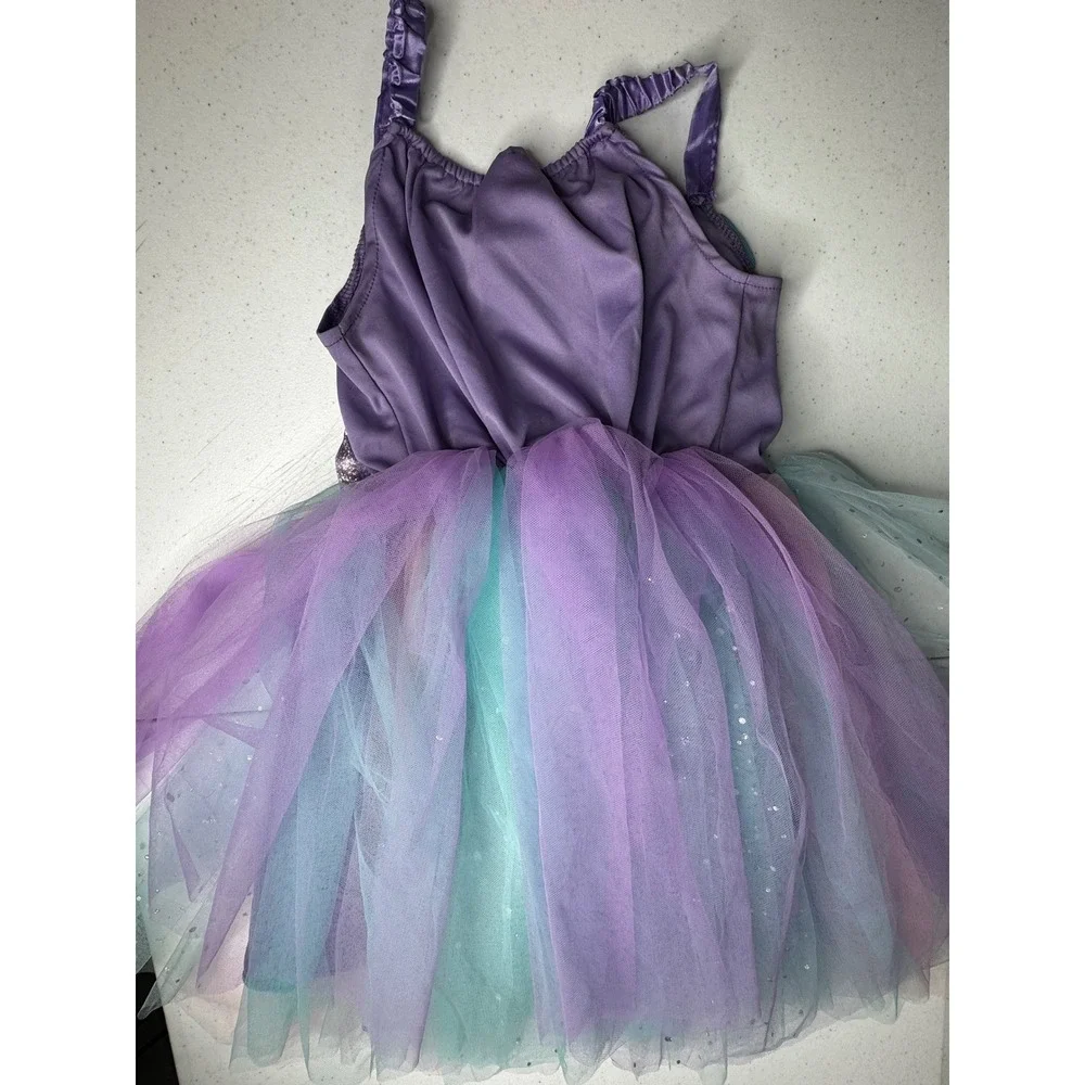 Spooktacular Creations Light-Up‎ Mermaid Tutu Dress Costume Purple Kids Medium